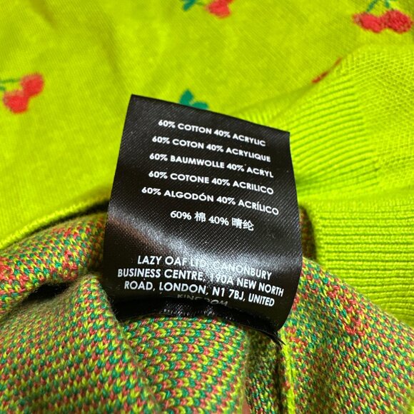 Lazy Oaf “Cherry Picked” Knitted T-Shirt – UK 6 🍒 - Picture 9 of 12